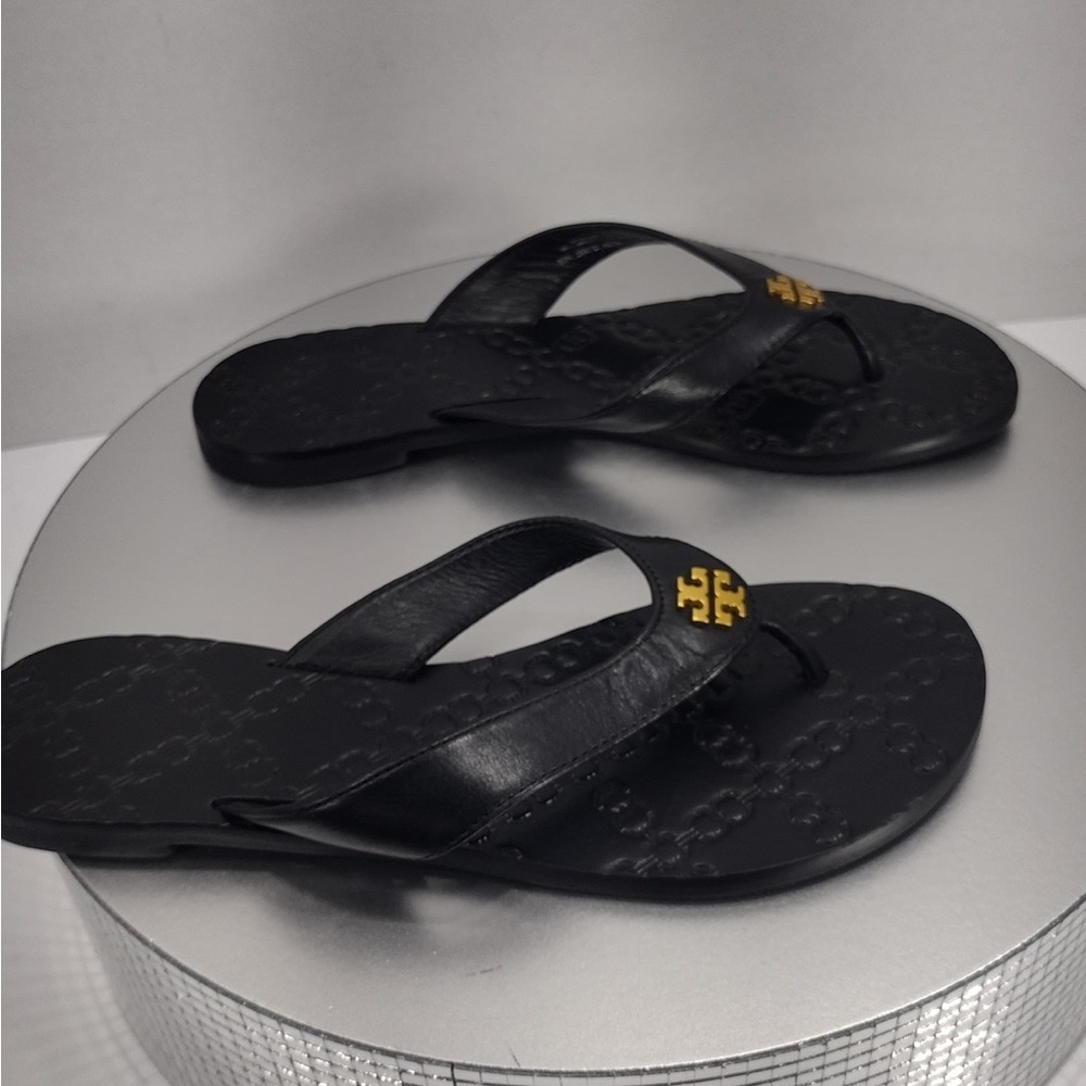 Tory Burch women’s Black Flip Flops with size 5 brand new w/out box and tags - Picture 5 of 9